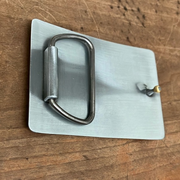 Mega Volt Silver-tone Belt Buckle - Picture 5 of 8